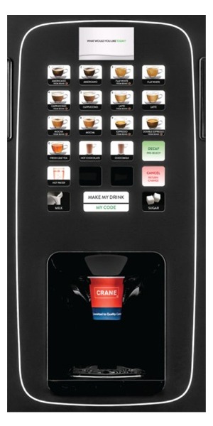 CRANE-ICON Bean to Cup Hot Drink Vending Machine
